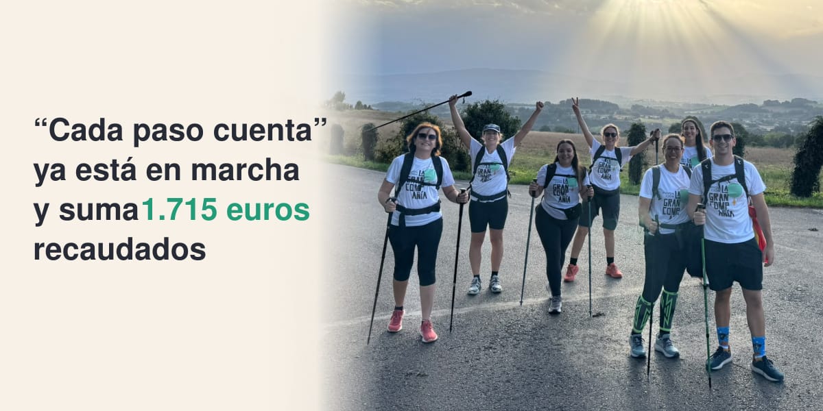 «Cada paso cuenta» ya está en marcha y suma 1.715€ recaudados